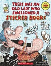 Tapa de There Was an Old Lady Who Swallowed a Sticker Book!