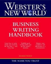 Tapa de Webster's New World business writing handbook