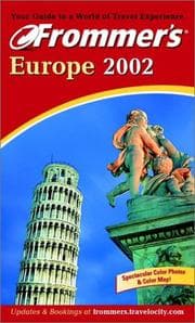 Tapa de Frommer's 2002 Europe (Frommer's Europe, 2002)