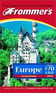 Tapa de Frommer's Europe from $70 a day 2002
