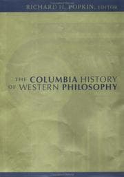 Tapa de The Columbia history of Western philosophy