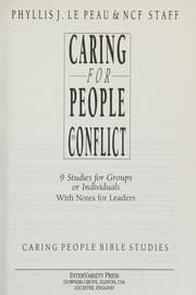 Tapa de Caring for People in Conflict (Caring People Bible Studies)