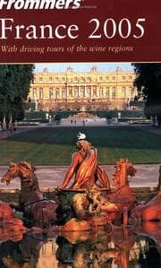 Tapa de Frommer's France 2005