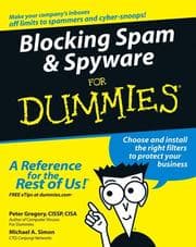 Tapa de Blocking spam & spyware for dummies