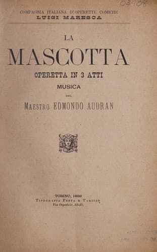 Tapa de La mascotta