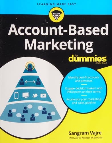Tapa de Account based marketing for dummies