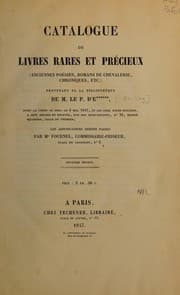 Tapa de Livres rares et précieux