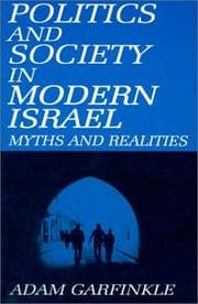 Tapa de Politics and Society in Modern Israel