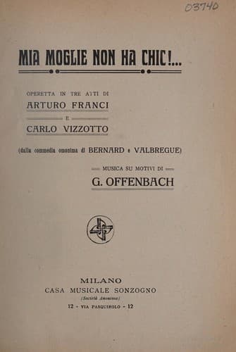 Tapa de Mia moglie non ha chic! ...