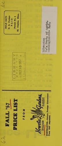 Tapa de Fall '57 price list