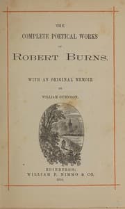 Tapa de The complete poetical works of Robert Burns