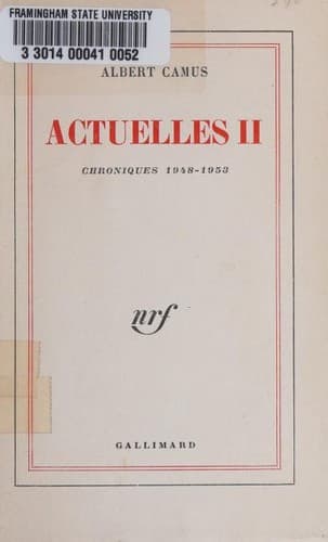 Tapa de Actuelles II