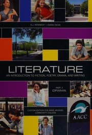 Tapa de Literature -- Part 3. Drama -- Custom Edition for Anne Arundel Community College