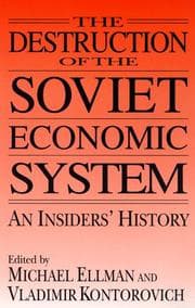 Tapa de The destruction of the Soviet economic system