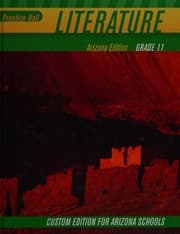 Tapa de Prentice Hall Literature -- Arizona Edition -- Grade  11