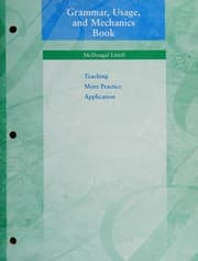 Tapa de Grammar, Usage, and Mechanics Book -- Grade Eight