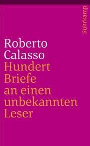 Tapa de Hundert Briefe an einen unbekannten Leser