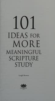 Tapa de 101 Ideas for More Meaningful Scripture Study