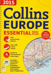 Tapa de 2015 Collins Essential Road Atlas Europe