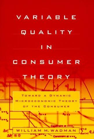 Tapa de Variable Quality in Consumer Theory