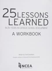Tapa de 25 Lessons Learned in 25+ Years in Catholic School Development