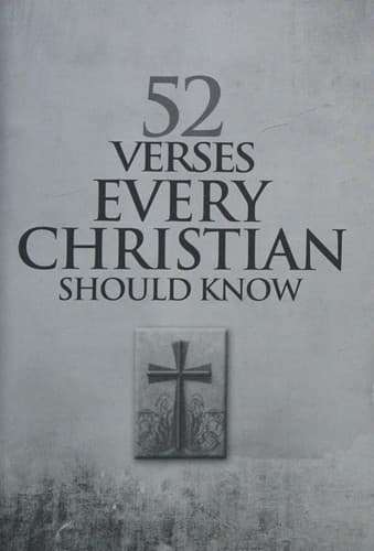 Tapa de 52 Verses Every Christian Should Know