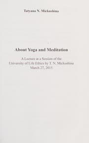 Tapa de About Yoga and Meditation