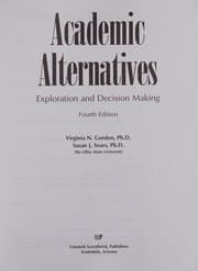 Tapa de Academic alternatives : exploration and decision making