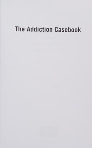 Tapa de Addiction Casebook