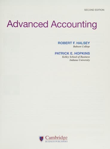 Tapa de Advanced Accounting