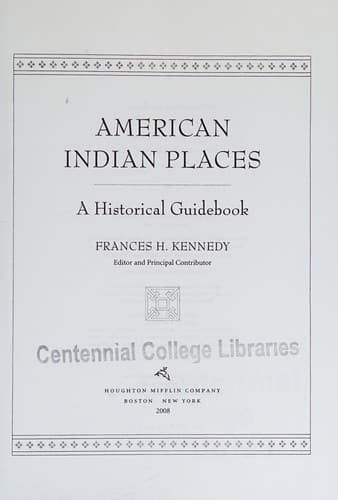 Tapa de American Indian Places