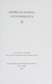 Tapa de American Numismatic Society New York 2009
