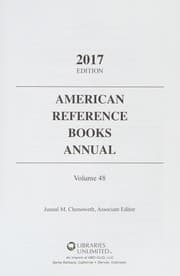 Tapa de American Reference Books Annual