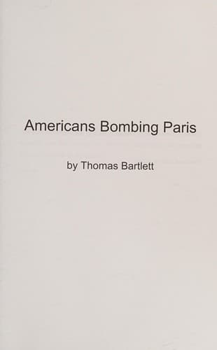 Tapa de Americans Bombing Paris
