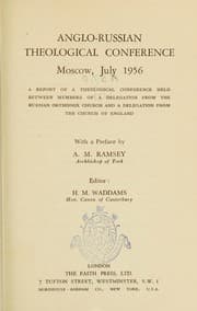 Tapa de Anglo-Russian Theological Conference