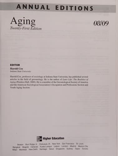 Tapa de Annual Editions