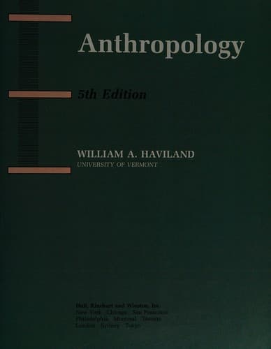 Tapa de ANTHROPOLOGY
