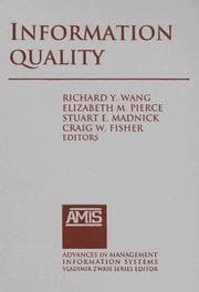 Tapa de Information Quality (Advances in Management Information Systems)