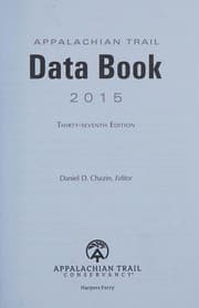 Tapa de Appalachian Trail Data Book (2015)
