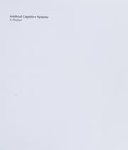 Tapa de Artificial Cognitive Systems