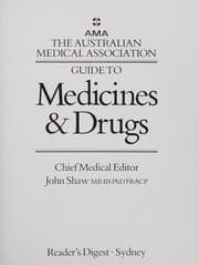 Tapa de Australian Medical Association Guide to Medicines and Drugs