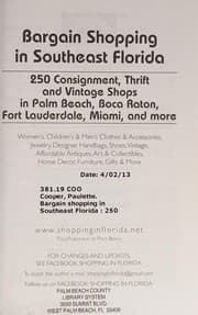 Tapa de Bargain Shopping in Southeast Florida