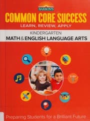 Tapa de Common Core Success Kindergarten Math and English Language Arts