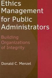 Tapa de Ethics Management for Public Administrators