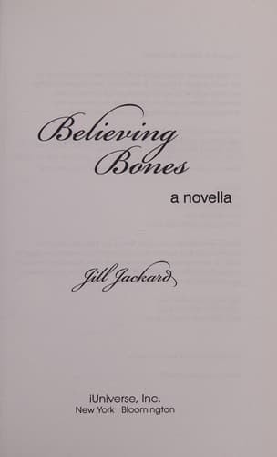 Tapa de Believing Bones