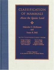 Tapa de Classification of mammals above the species level
