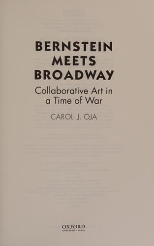 Tapa de Bernstein meets Broadway