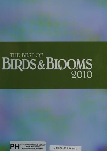 Tapa de The Best of Birds and Blooms 2010