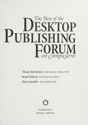 Tapa de The Best of the Desktop Publishing Forum on Compuserve