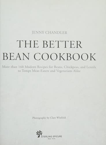 Tapa de The better bean cookbook